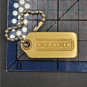 Coach Gold Metal Mini Tag